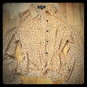 Somewhat see through cut out shoulders